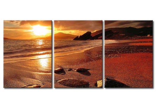 Murando, Obraz, Zachód słońca na plaży, 150x70 cm Murando