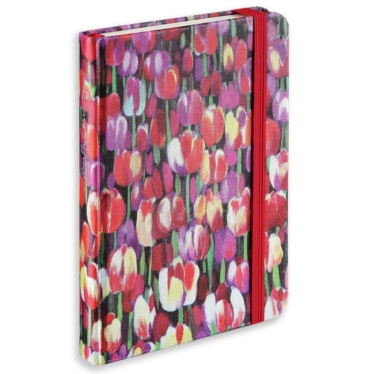 Murawska for Empik, Notes A6 z gumką, różowe tulipany, gładki Empik
