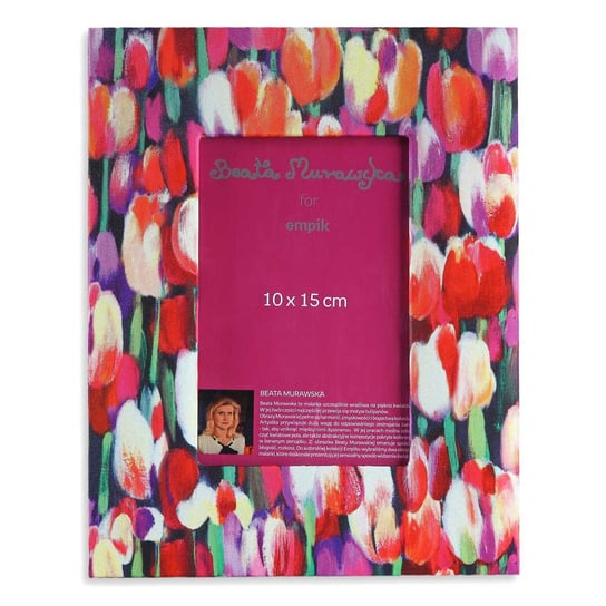 Murawska for Empik, Ramka na zdjęcia, różowe tulipany, 10x15 cm Empik