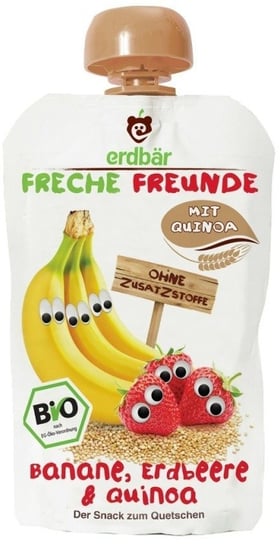 Mus Do Wyciskania Banan-Truskawka-Quinoa 100G Eko Erdbar Dla Dzieci Inna marka