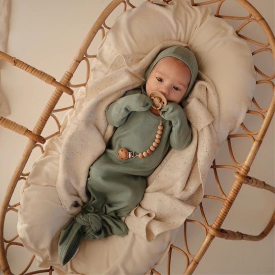 Mushie Pajacyk niemowlęcy wiązany 0-3 m Roman Green Mushie