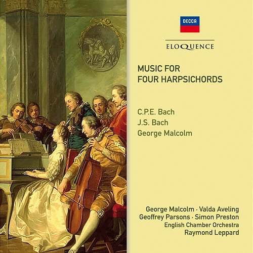J.S. Bach: Concerto for 4 Harpsichords, Strings, and Continuo in A minor, BWV 1065 - 2. Largo George Malcolm, Valda Aveling, Geoffrey Parsons, Simon Preston, English Chamber Orchestra, Raymond Leppard
