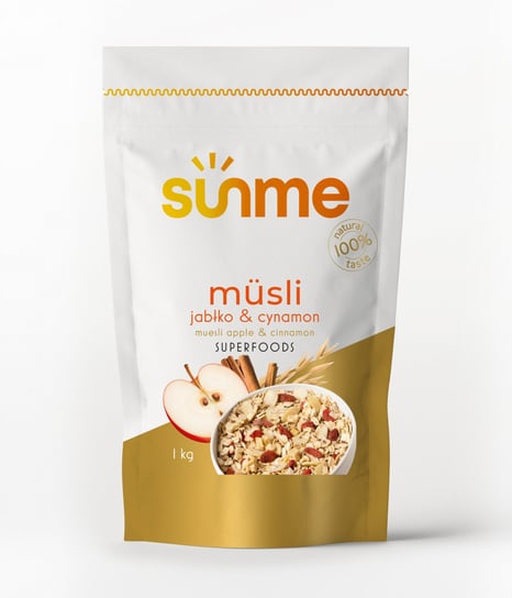 Musli jabłkowo-cynamonowe 1 kg Sunme