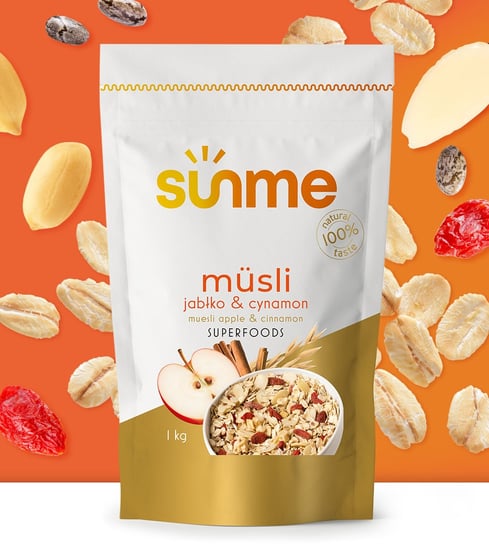 Musli Jabłkowo-Cynamonowe 250 G Sunme