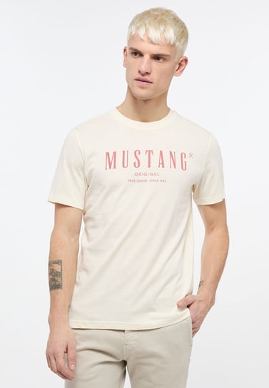 Mustang Alex C Print Męski T-Shirt Koszulka Logo Nadruk Pristine 1013802 8001-3Xl Inna marka