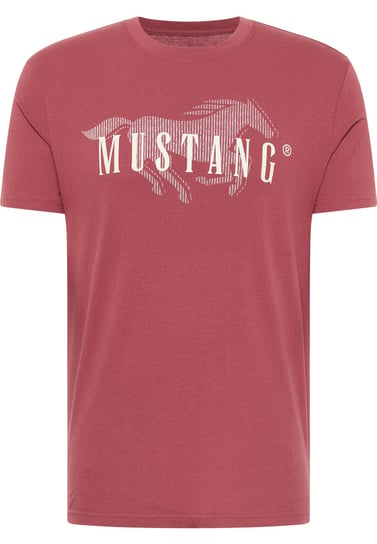 Mustang Alex C Print Męski T-Shirt Koszulka Logo Nadruk Roan Rouge 1013547 8265-2Xl Inna marka