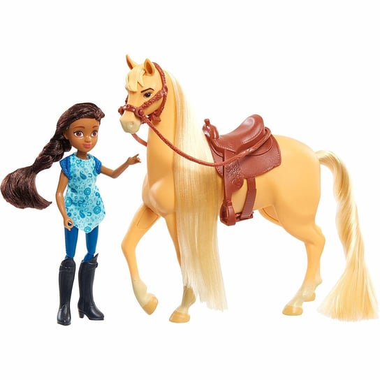 Mustang Duch wolnośc Spirit, lalka Pru i koń Chica Linda Mustang: Duch wolności Spirit