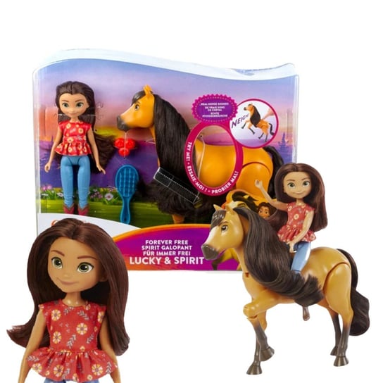 Mustang: Duch Wolności Spirit Lalka Lucky I Koń Spirit Hhl07 Mattel