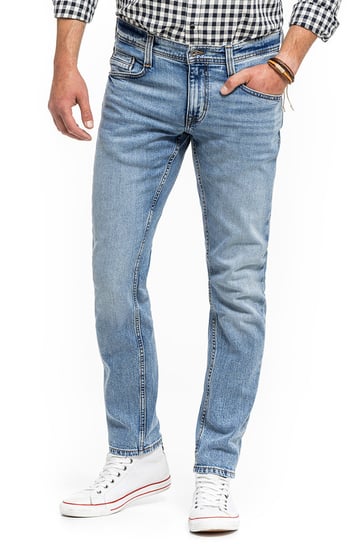 Mustang Oregon Tapered Męskie Spodnie Jeansowe Jeansy Denim Blue 1014040 5000 202-W32 L36 Inna marka