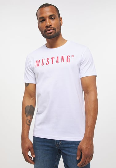 Mustang Style Alex C Logo Tee Męski T-Shirt Koszulka Nadruk Logo General White 1013221 2045-4Xl Inna marka