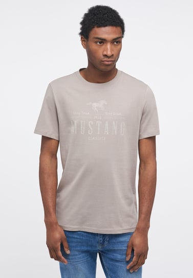 Mustang Style Alex C Print Męski T-Shirt Koszulka Z Krótkim Rękawem Logo Nadruk Moon Rock 1013536 3134-5Xl Inna marka