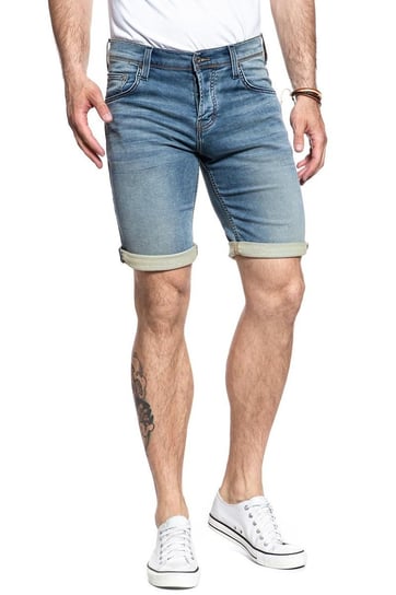 Mustang, Szorty męskie, Chicago Short Denim Blue 1007754 5000 103, rozmiar W34 Mustang