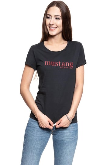 Mustang, T-shirt damski, Alexia C Print Caviar 1008395 4132, rozmiar M Mustang
