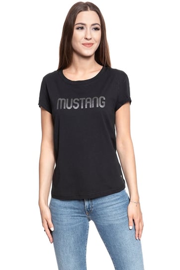 Mustang T Shirt Damski Alina C Print Caviar 1008401 4132-M Mustang