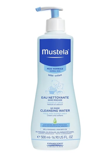 Mustela Bebe Enfant, delikatna woda oczyszczająca bez spłukiwania, 500 ml Laboratoires Expanscience