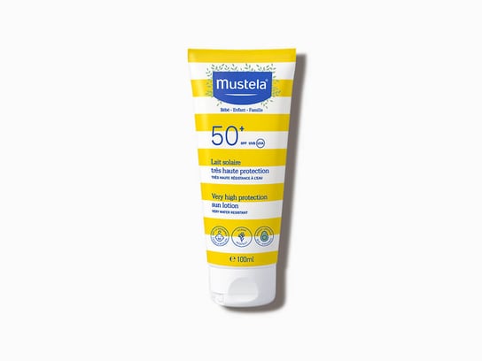 Mustela, Mleczko przeciwsłoneczne do twarzy SPF50 +, 100 ml Mustela