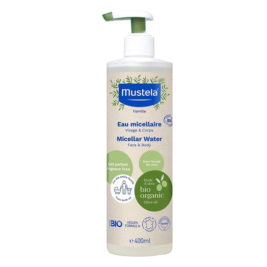Mustela Organic Micellar Water organiczna woda micelarna 400ml Mustela