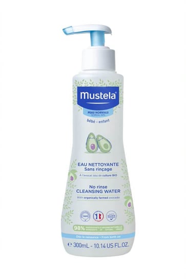Mustela, Woda oczyszczająca bez spłukiwania z organicznym awokado, 300 ml Mustela