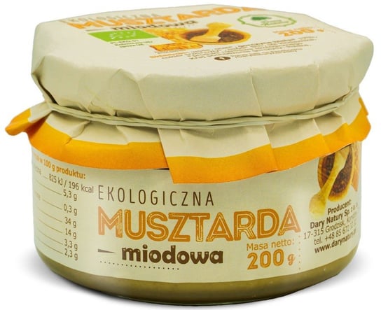 MUSZTARDA MIODOWA BIO 200 g – DARY NATURY Inny producent