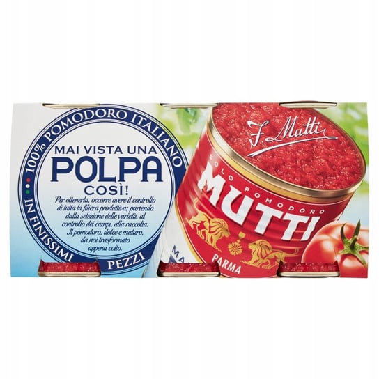 Mutti Pulpa Pomidorowa 3X400G Z Włoch Mutti