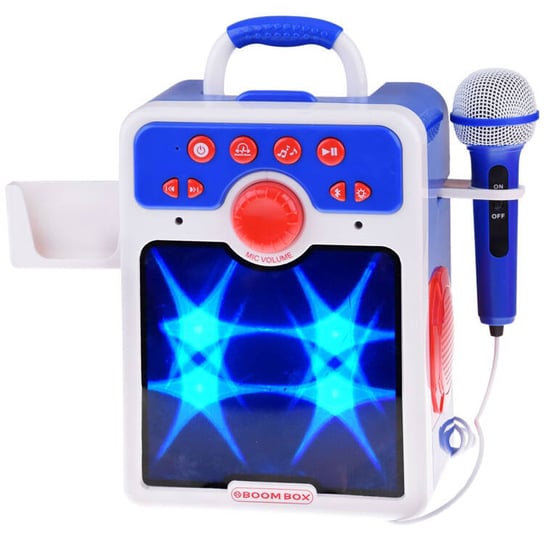 Muzyczny głośnik niebieski Boombox dla dzieci z mikrofonem IN0167 Inna marka
