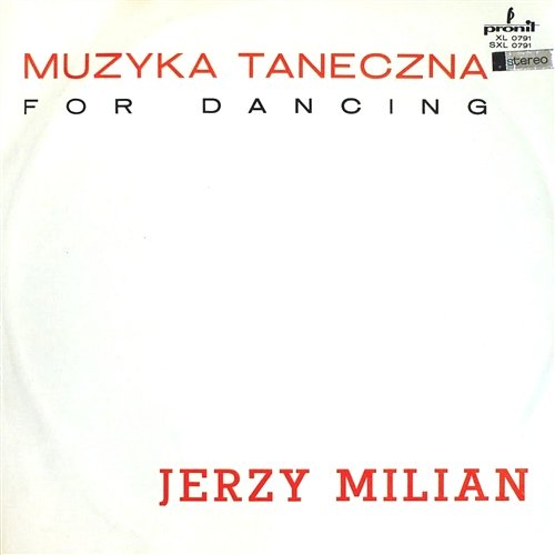 Muzyka taneczna Jerzy Milian