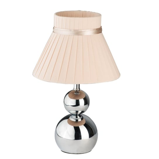 MW-LIGHT, ,Lampa stołowa Elegance, beżowy, chrom, 30x20 cm MW-LIGHT