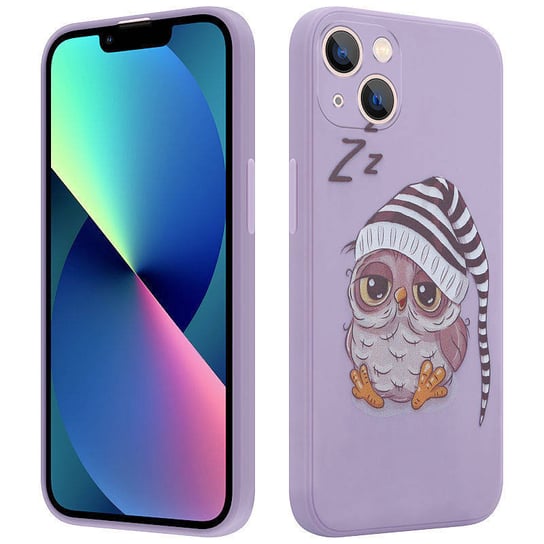 MX OWL SLEEPY IPHONE 13 PRO MAX PURPLE / FIOLETOWY Maxximus