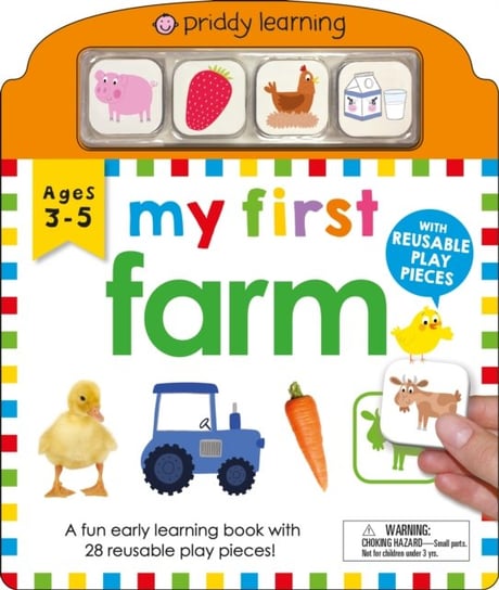 My First Play and Learn: Farm: A Fun Early Learning Book with Reusable Play Pieces Priddy Roger