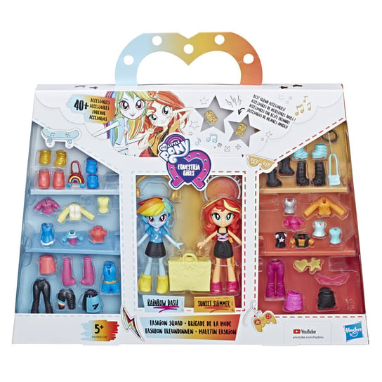 My Little Pony, Eguestria Girls, zestaw Fashion Squad Rainbow Dash i Sunset, E3130/E4244 Hasbro