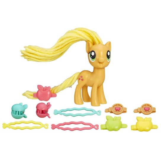 My Little Pony, Explore Equestria, figurka Stylowa grzywa Applejack, zestaw, B9617 Hasbro