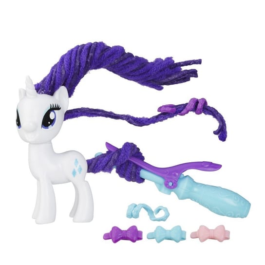 My Little Pony, Explore Equestria, figurka Stylowa grzywa Rarity, zestaw, B9619 Hasbro