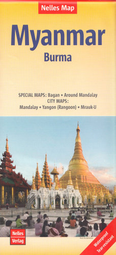 Myanmar, Birma. Mapa 1:1 500 000 Wydawnictwo Nelles