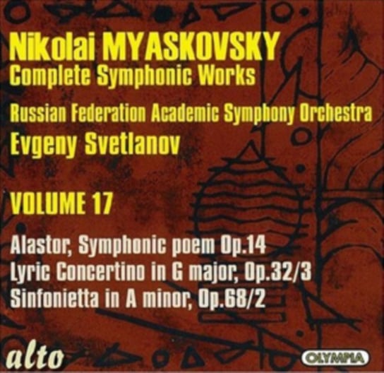 Myaskovsky: Complete Symphonic Works Alto