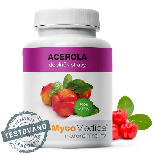 MycoMedica, Acerola, Suplement diety, 90 vege kaps. MycoMedica