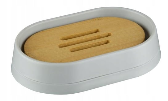 Mydelniczka ESPINO pojemnik na mydło bambus szara Inny producent