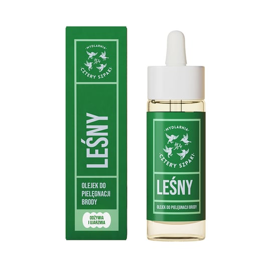Mydlarnia Cztery Szpaki, Olejek do brody Leśny 30ml Mydlarnia Cztery Szpaki