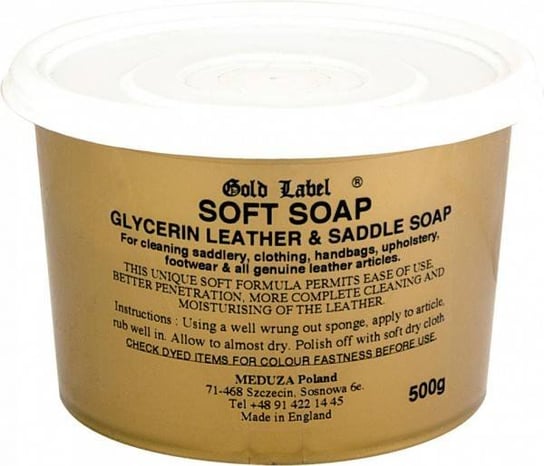 Mydło glicerynowe do wyrobów skórzanych Saddle Soap Gold Label Inna marka