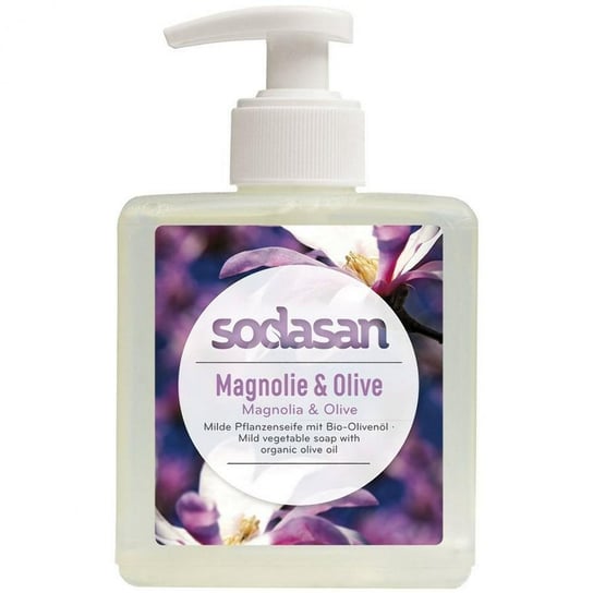Mydło w płynie magnolia 300ml bio (dozownik)  Sodasan Sodasan
