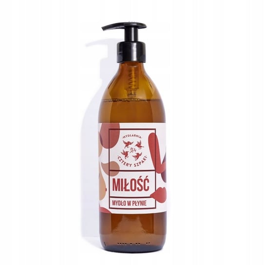 Mydło w Płynie Miłość 500ml | Grejpfrut, Paczula, Ylang-Ylang | Wegańskie Cztery szpaki