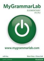 MyGrammarLab Elementary with Key and MyLab Pack Hall Diane, Foley Mark