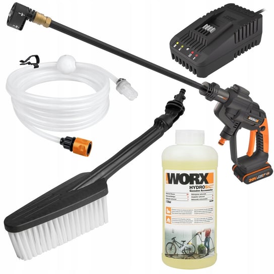 Myjka akumulatorowa Worx WG620E + Szczotka + Płyn WORX