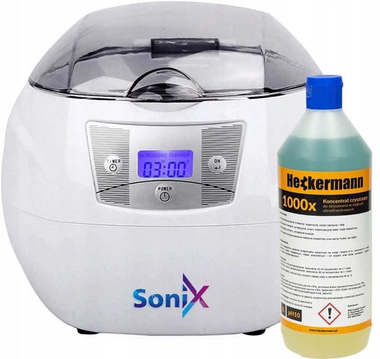 Myjka ultradźwiękowa JP-900S 0,75L + Płyn 1L SONIX