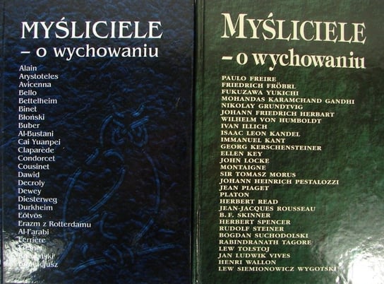 Myśliciele O Wychowaniu Tom 1 I 2 - W Opisie | Książka W Empik