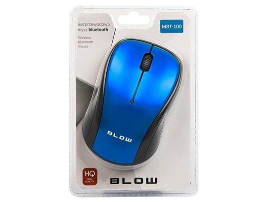 Mysz bezprzewodowa, Blow, 84-021#, 1600 DPI, niebiesko-czarna Blow