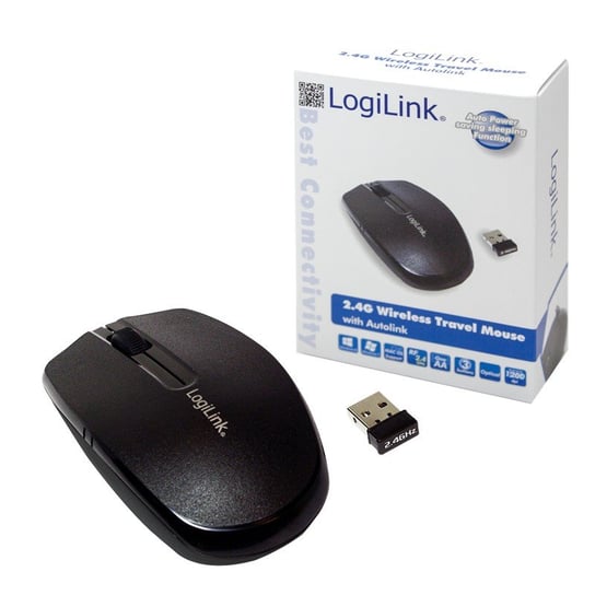 Mysz bezprzewodowa LOGILINK, 2.4 GHz z funkcją autolink LogiLink
