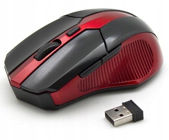 Mysz bezprzewodowa Sbox WM-9017BR czarno/czerwona Sbox