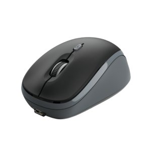 Mysz bezprzewodowa Trust 24077 Yvi z możliwością ładowania, 800-1600 DPI, mikroodbiornik USB, 4 przyciski, PC/Mac/Macbook/Laptop/Chromebook, czarna Trust