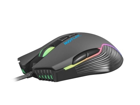 Mysz dla graczy FURY Hustler 6400DPI RGB podświetlana gamingowa oprogramowanie FURY
