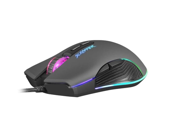 Mysz dla graczy FURY Scrapper 6400DPI RGB podświetlana gamingowa oprogramowanie FURY